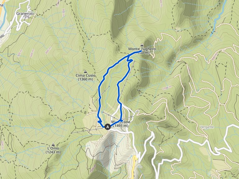 Tra Monte Mottarone e Monte Zughero Giro ad anello Wanderung Komoot